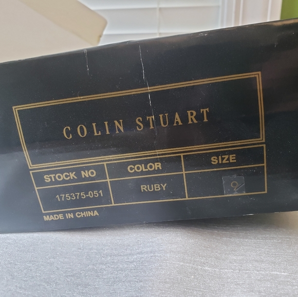 Colin Stuart Red Suede Heels Size 9 - Picture 7 of 12